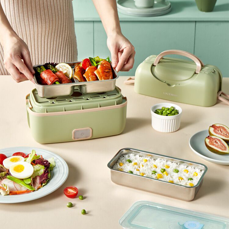 New children plastic thermal electric self heating lunch box | lunch