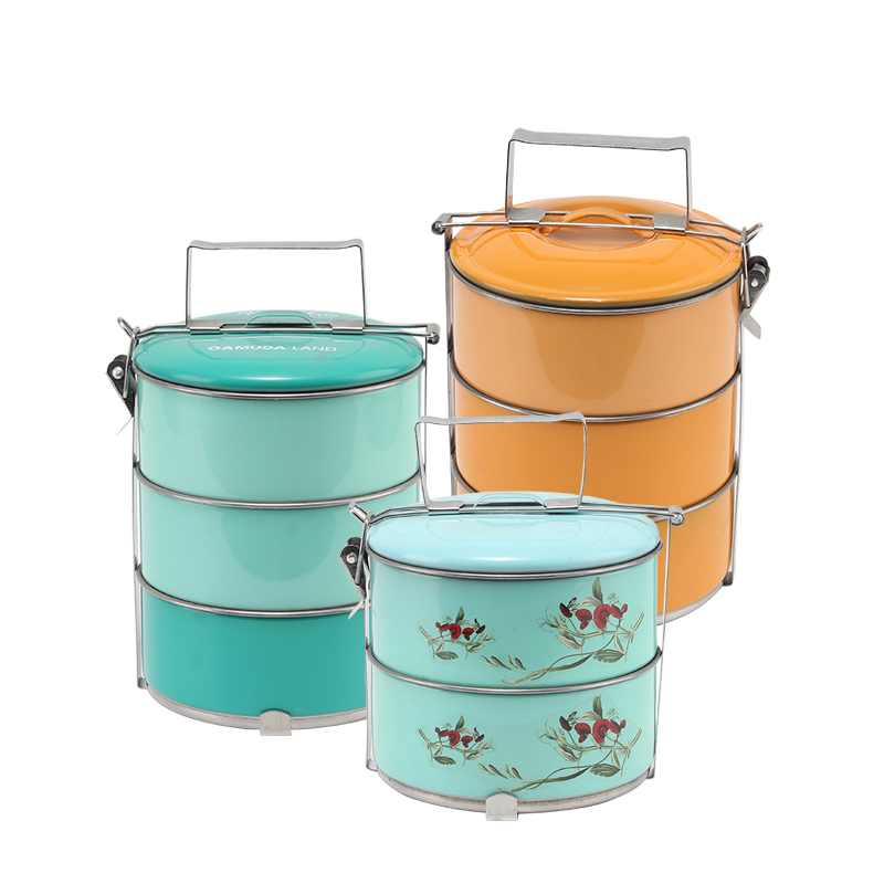 The physical objects stored in different shapes of lunch boxes are also