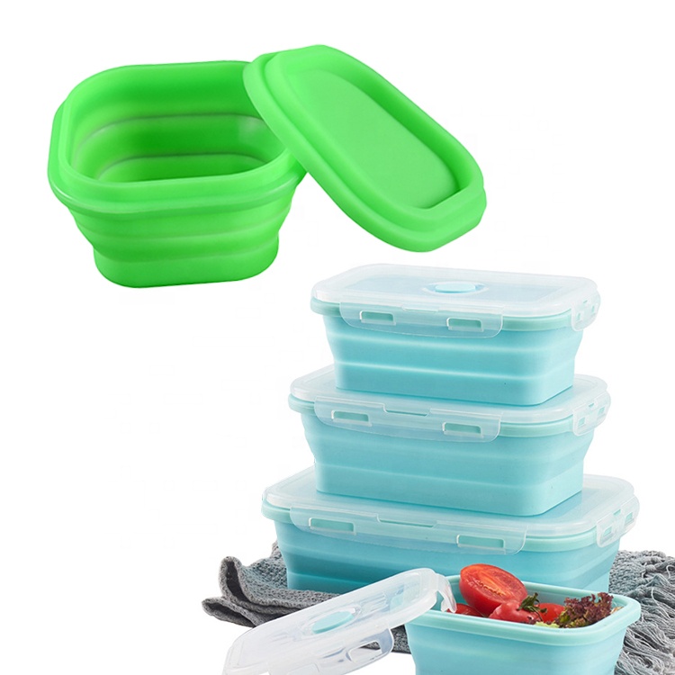 Custom Collapsible Silicone Lunch Box for Kids lunch box manufacturer