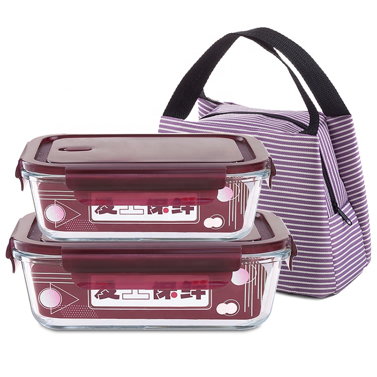 Portable Microwave Bento Glass Lunch Box lunch box manufacturer