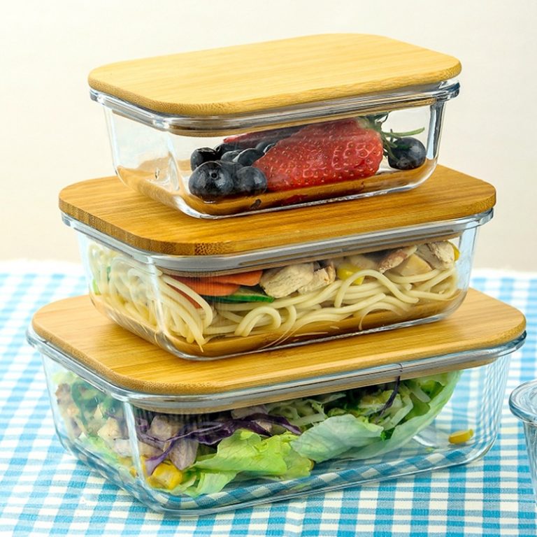 glass food storage containers with compartments