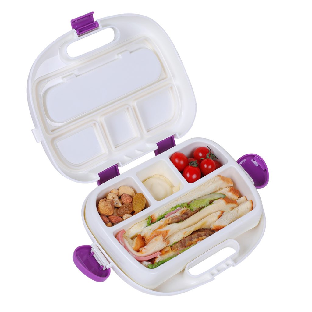 Children plastic lunch box with handle lunch box manufacturer