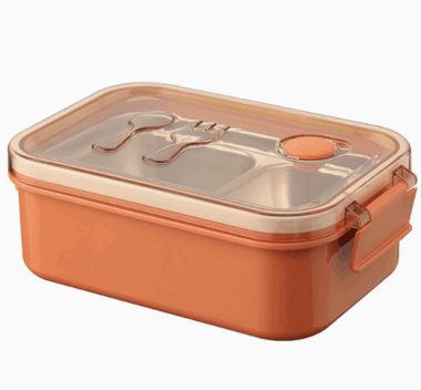 stainless steel lunch box with soup bowl