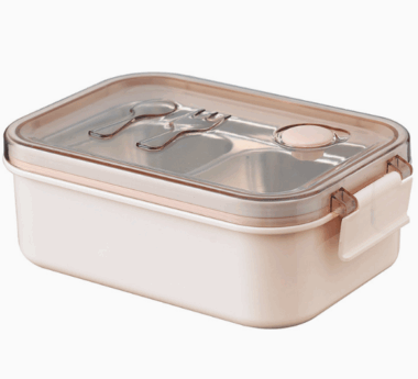 stainless steel lunch box with soup bowl