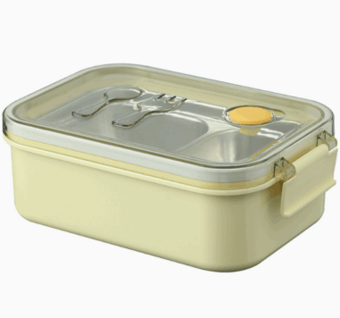 stainless steel lunch box with soup bowl