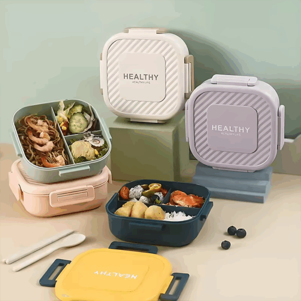plastic square bento lunch box