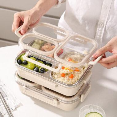 BPA free stainless steel bento lunch bo