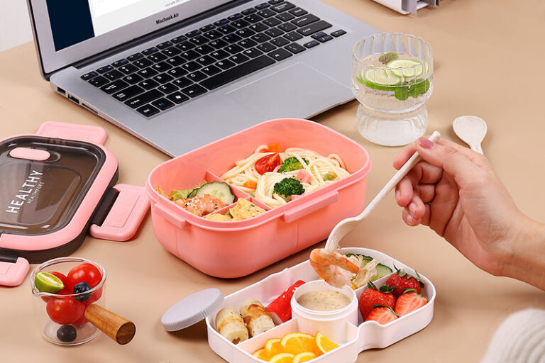 Best Sale Kids’ Plastic Bento Lunch Boxes with 2 Layers and Compartments (4) Kids’ 2-layer plastic bento lunch box