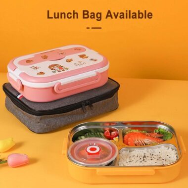 stainless steel kids’ bento lunch box