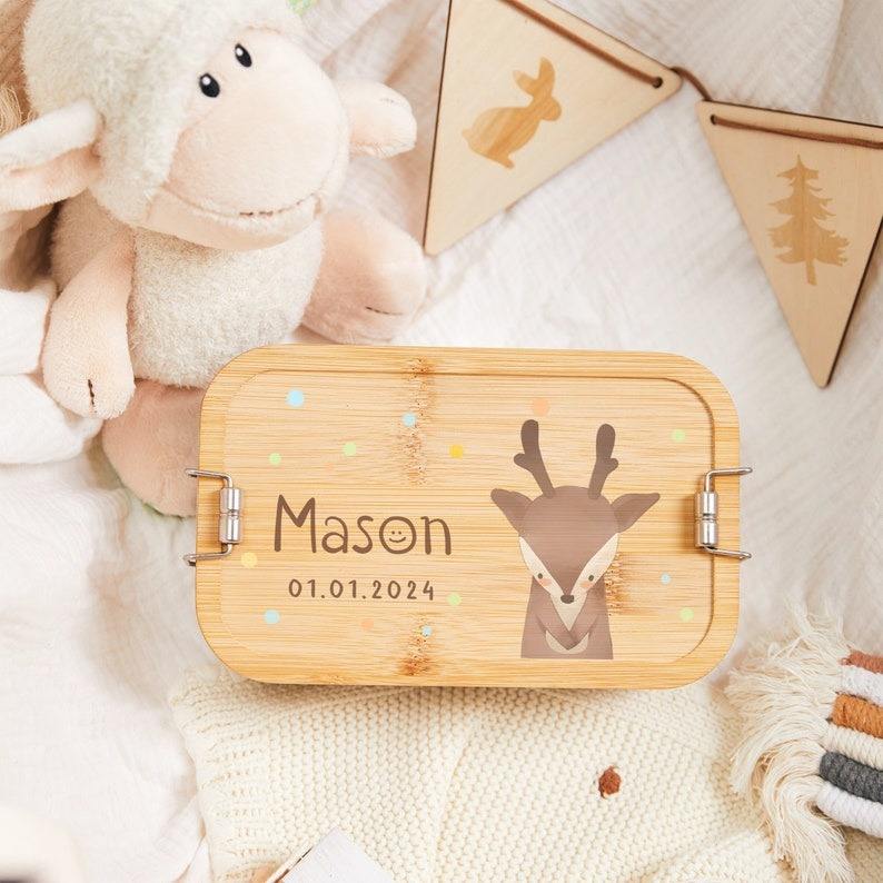 Custom bamboo wooden lid lunch box