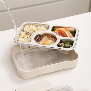 Family size stainless steel lunch box