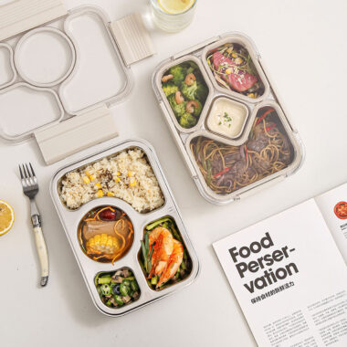 Family size stainless steel lunch box