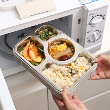Family size stainless steel lunch box