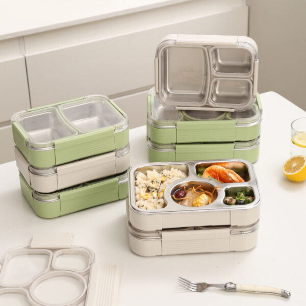 Family size stainless steel lunch box