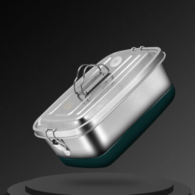 Double layer stainless steel lunch box
