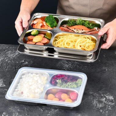 Stainless steel dinner plate lunch box