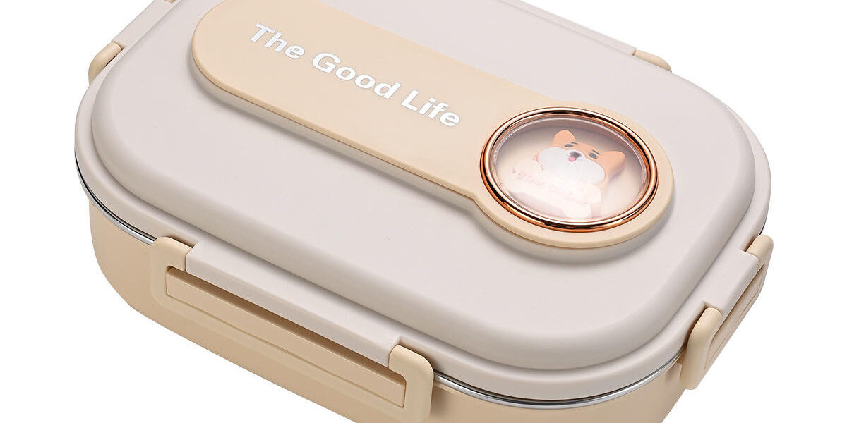 stainless steel 6-compartment food tray