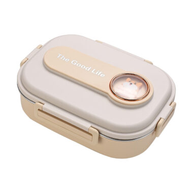 stainless steel 6-compartment food tray