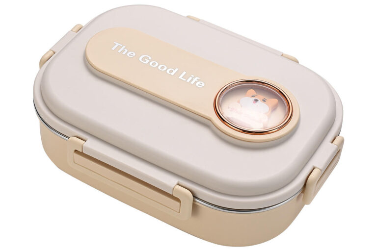 stainless steel 6-compartment food tray