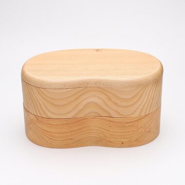 double layer wooden lunch box