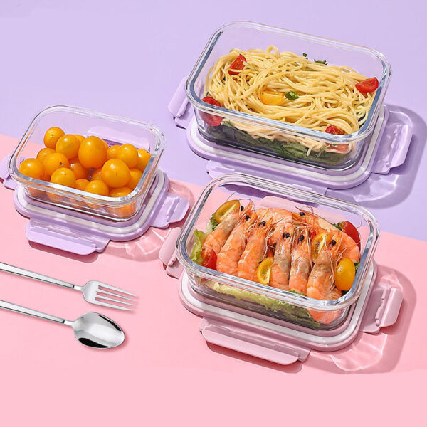 Durable wholesale glass lunch box