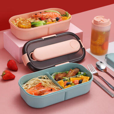 Japanese-style student plastic lunch boxes