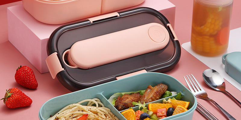 Japanese-style student plastic lunch boxes