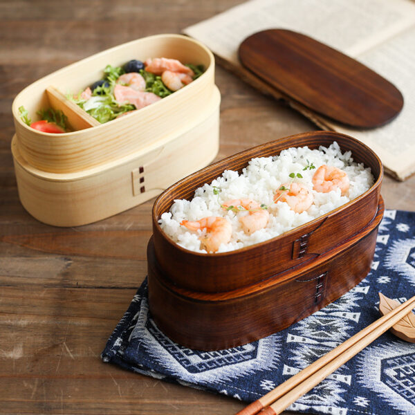 double layer sushi lunch box