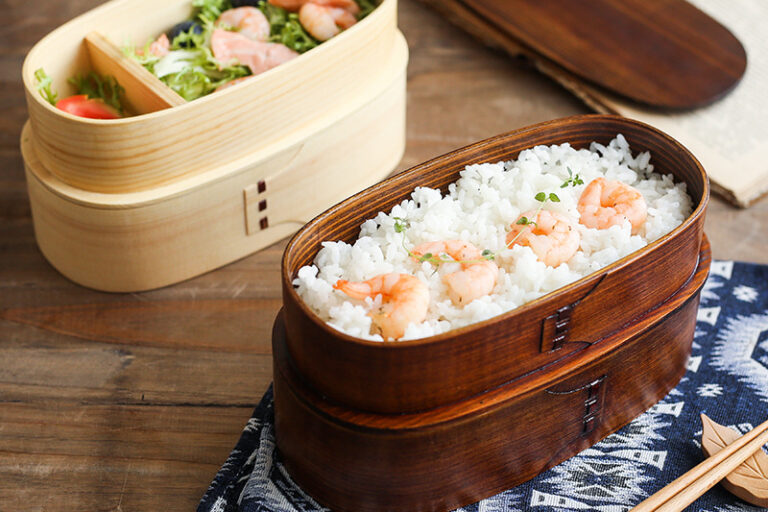 Wholesale Japanese Wooden Double Layer Bento Lunch Box Supplier (3) double layer sushi lunch box