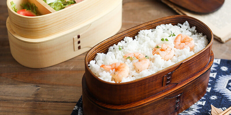 double layer sushi lunch box