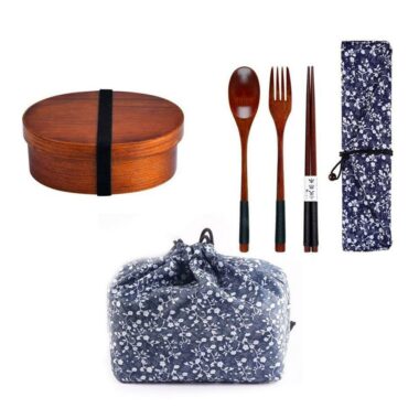 Wholesale oval wooden lunch box