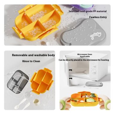 Microwave safe plastic student lunch box