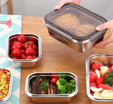 304 stainless steel airtight leakproof food container