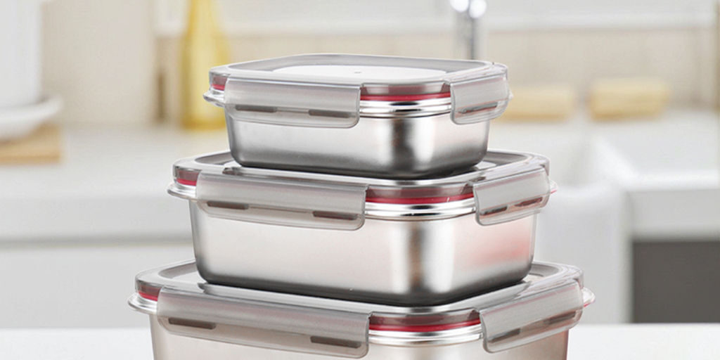 304 stainless steel airtight leakproof food container