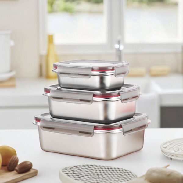 304 stainless steel airtight leakproof food container