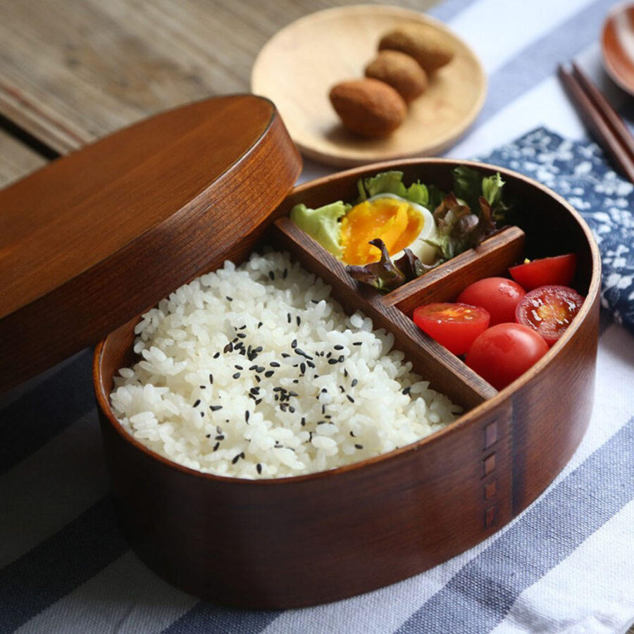 Cryptomeria wooden bento lunch box