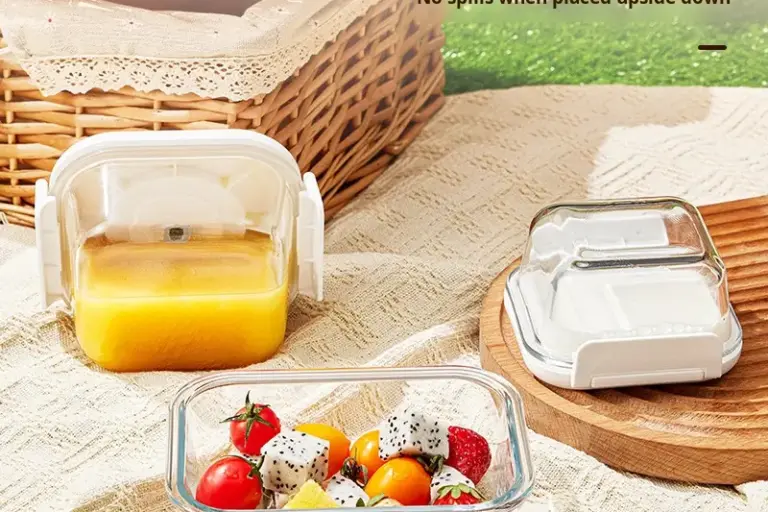 Custom Air-Sealed Vacuum Glass Lunch Box with Pump (3) Air sealed vacuum glass lunch box