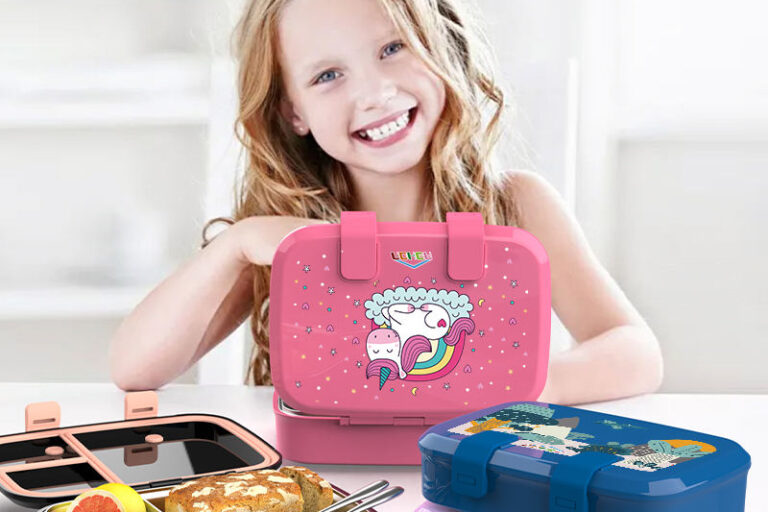 Custom Classic Stainless Steel Rectangle Kids Bento Lunch Box (1) rectangle bento lunch box for kids