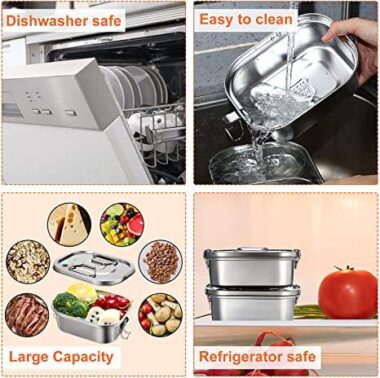 leakproof rectangular bento lunch box