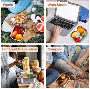 leakproof rectangular bento lunch box