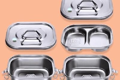 Manufacturer 304 Stainless Steel Leakproof Rectangular Bento Lunch Box (7) leakproof rectangular bento lunch box
