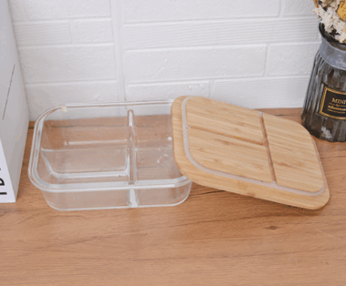 Glass Lunch Box with Bamboo Lid